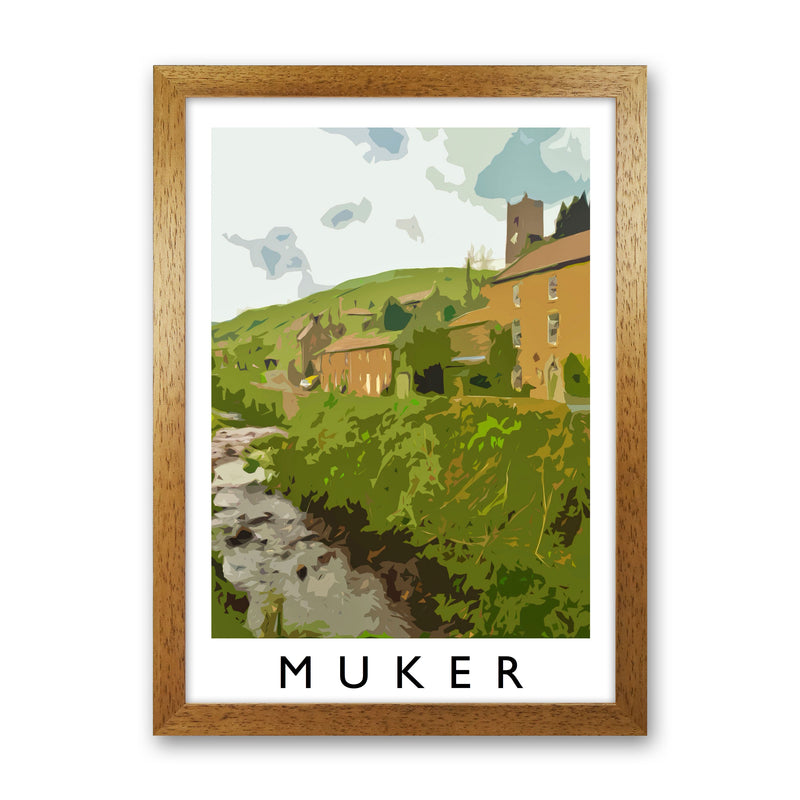 Muker Art Print by Richard O'Neill Oak Grain