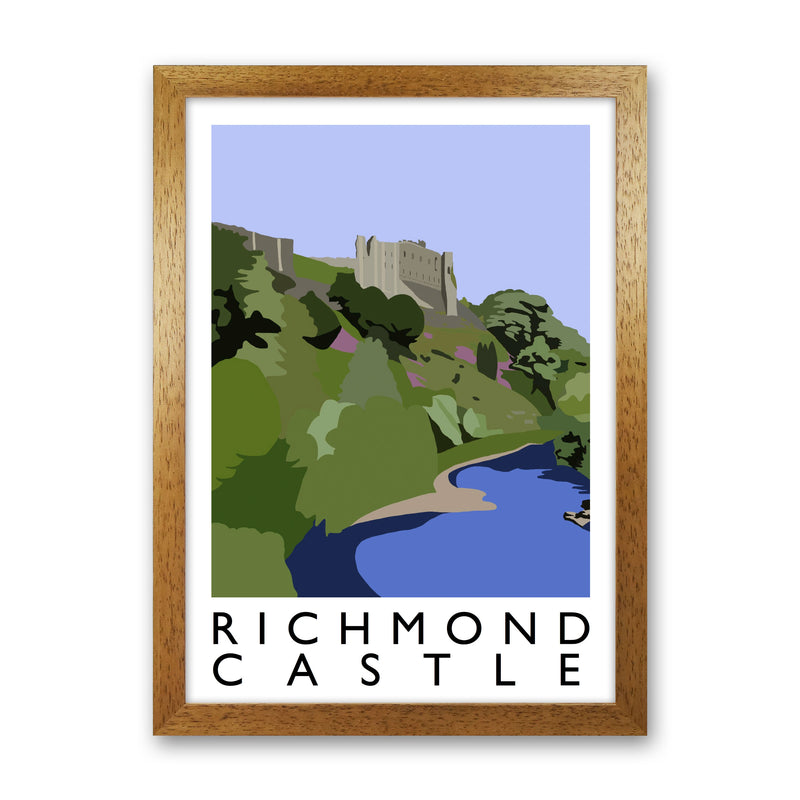 Richmond Castle Art Print by Richard O'Neill Oak Grain