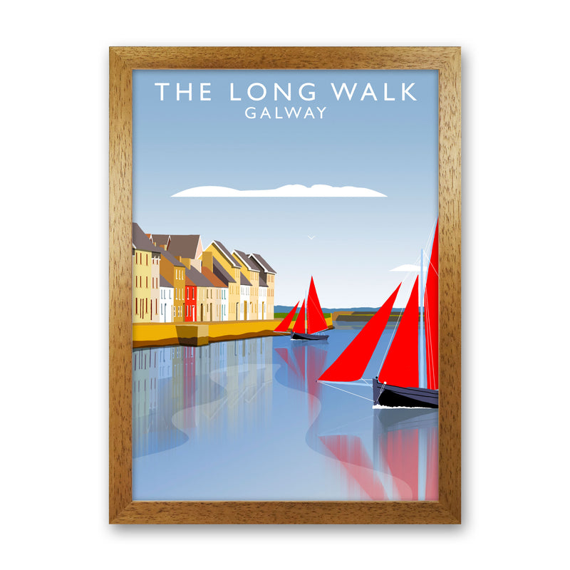 The Long Walk Galway Art Print by Richard O'Neill Oak Grain