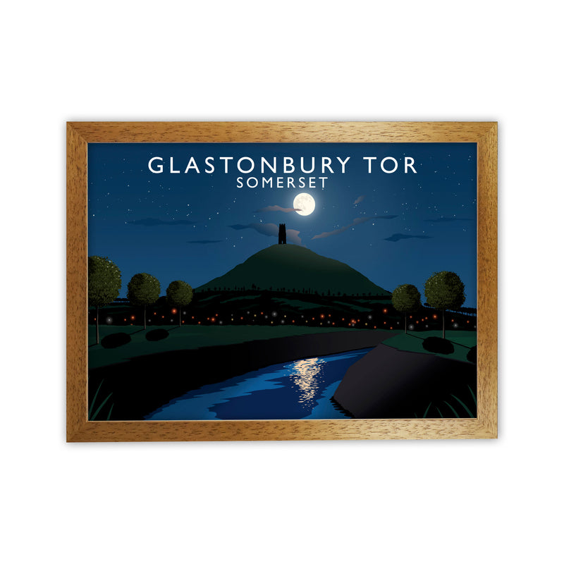 Glastonbury Tor Night by Richard O'Neill Oak Grain