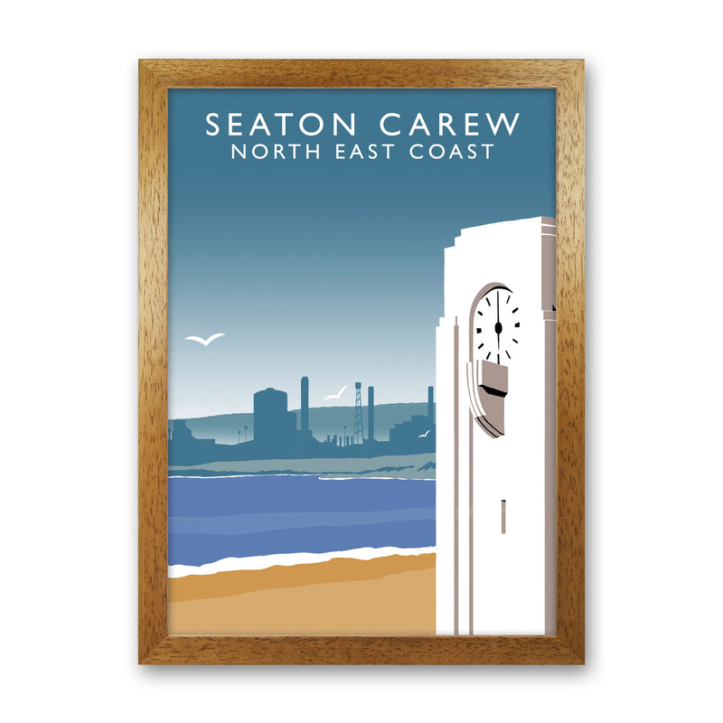 Seaton Carew North East Coast Travel Art Print by Richard O'Neill Oak Grain