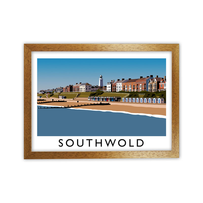 Southwold Framed Digital Art Print by Richard O'Neill Oak Grain