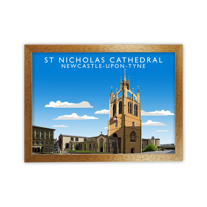 St Nicholas Cathedral Newcastle-Upon-Tyne Art Print by Richard O'Neill Oak Grain