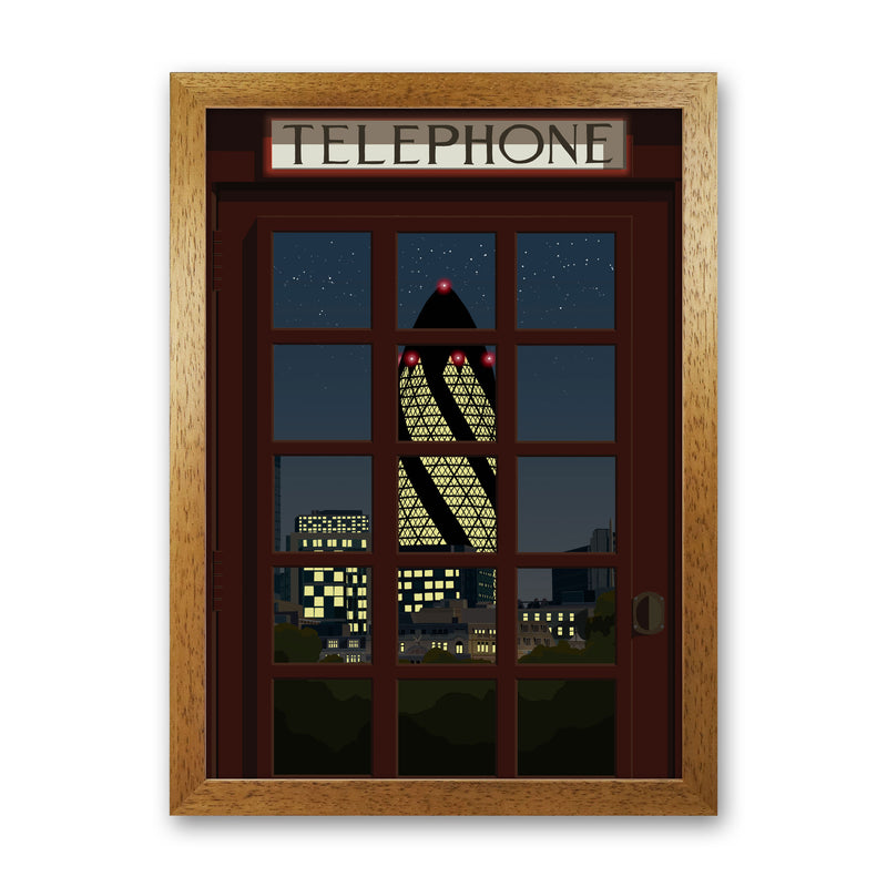 London Telephone Box 13 by Richard O'Neill Oak Grain