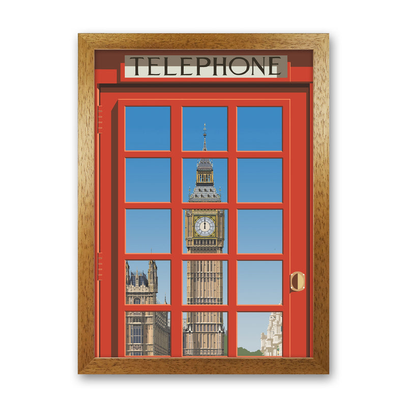London Telephone Box 2 by Richard O'Neill Oak Grain