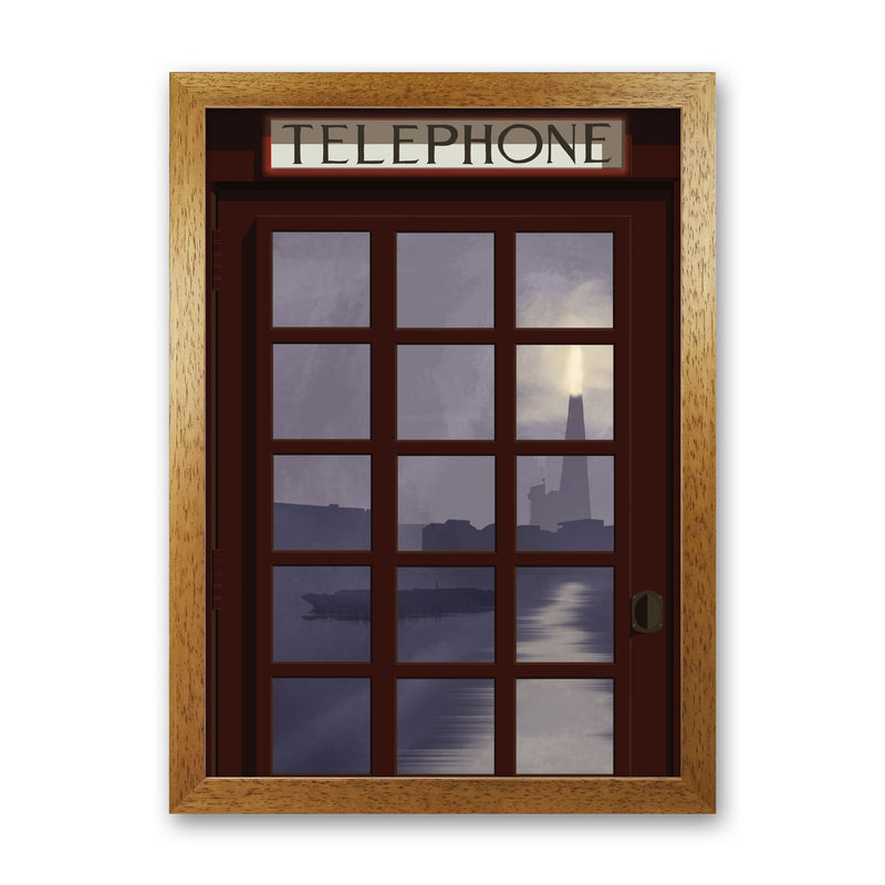 London Telephone Box 8 by Richard O'Neill Oak Grain