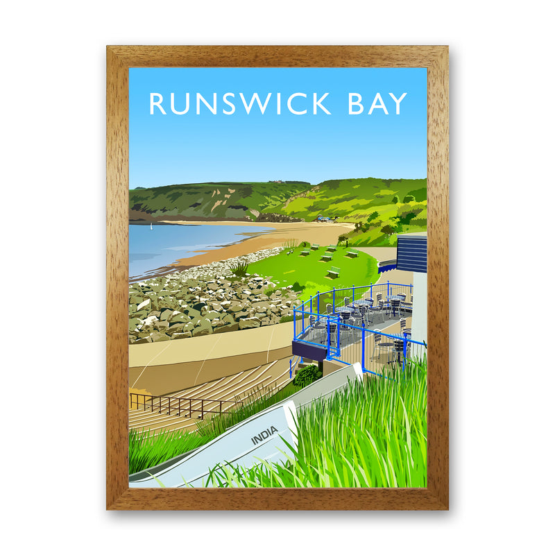 Runswick Bay 3 portrait by Richard O'Neill Oak Grain
