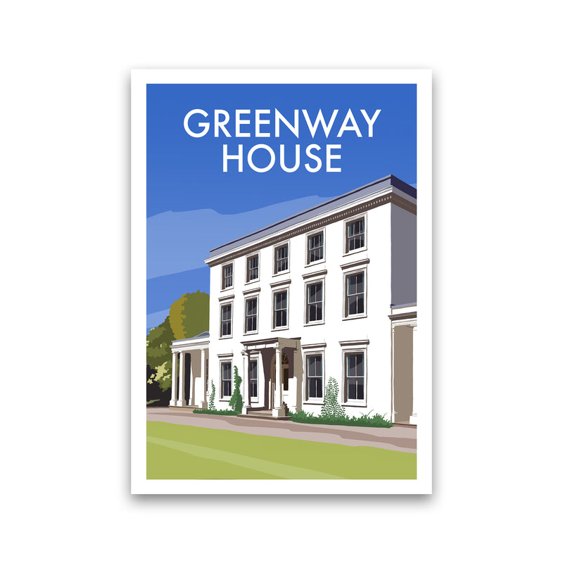 Greenway House Portrait Art Print by Richard O'Neill Print Only