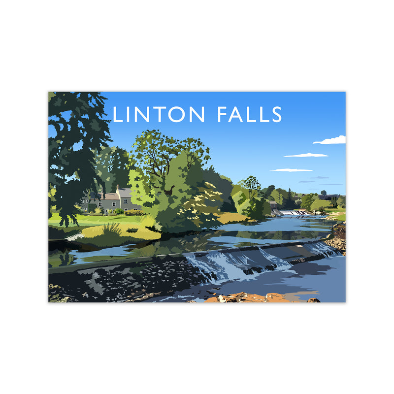 Linton Falls Travel Art Print by Richard O'Neill Print Only