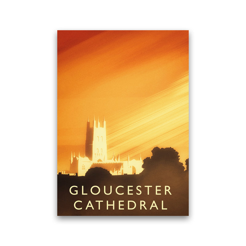 Gloucester Cathedral portrait Travel Art Print by Richard O'Neill Print Only