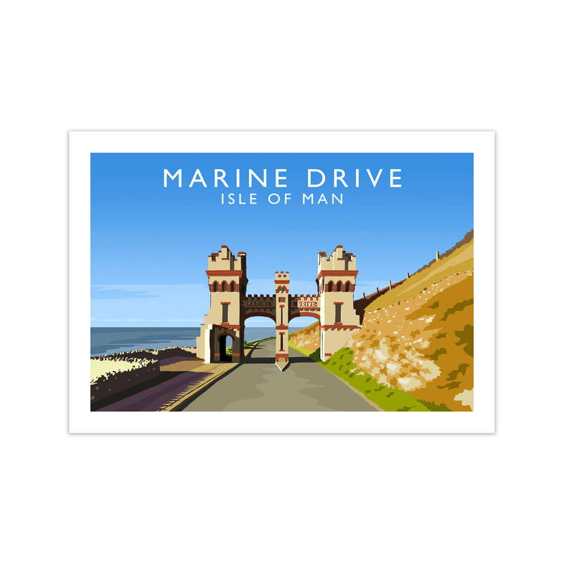 Marine Drive Travel Art Print by Richard O'Neill Print Only