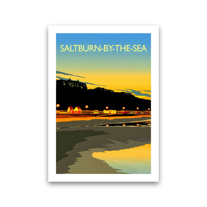 Saltburn-By-The-Sea 3 Portrait Travel Art Print by Richard O'Neill Print Only
