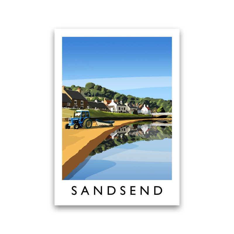 Sandsend 5 Portrait Travel Art Print by Richard O'Neill Print Only