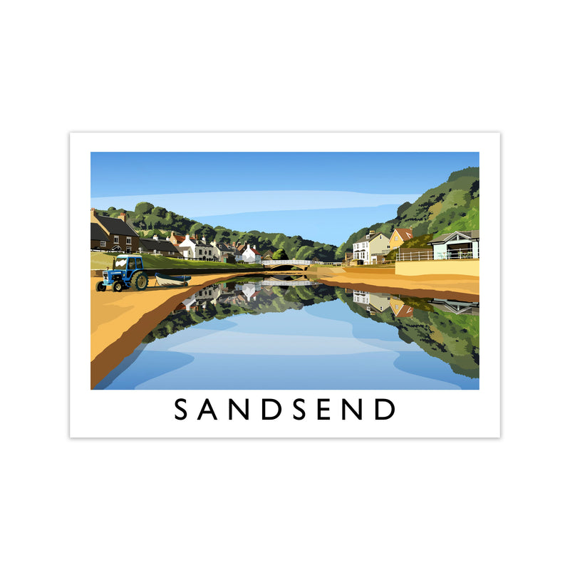 Sandsend 5 Travel Art Print by Richard O'Neill Print Only