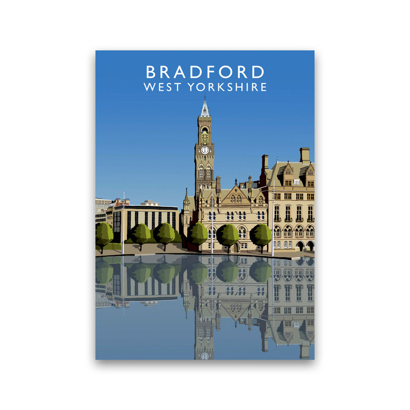 Bradford West Yorkshire Framed Digital Art Print by Richard O'Neill Print Only