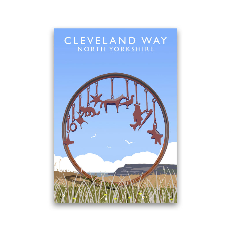 Cleveland Way North Yorkshire Framed Digital Art Print by Richard O'Neill Print Only
