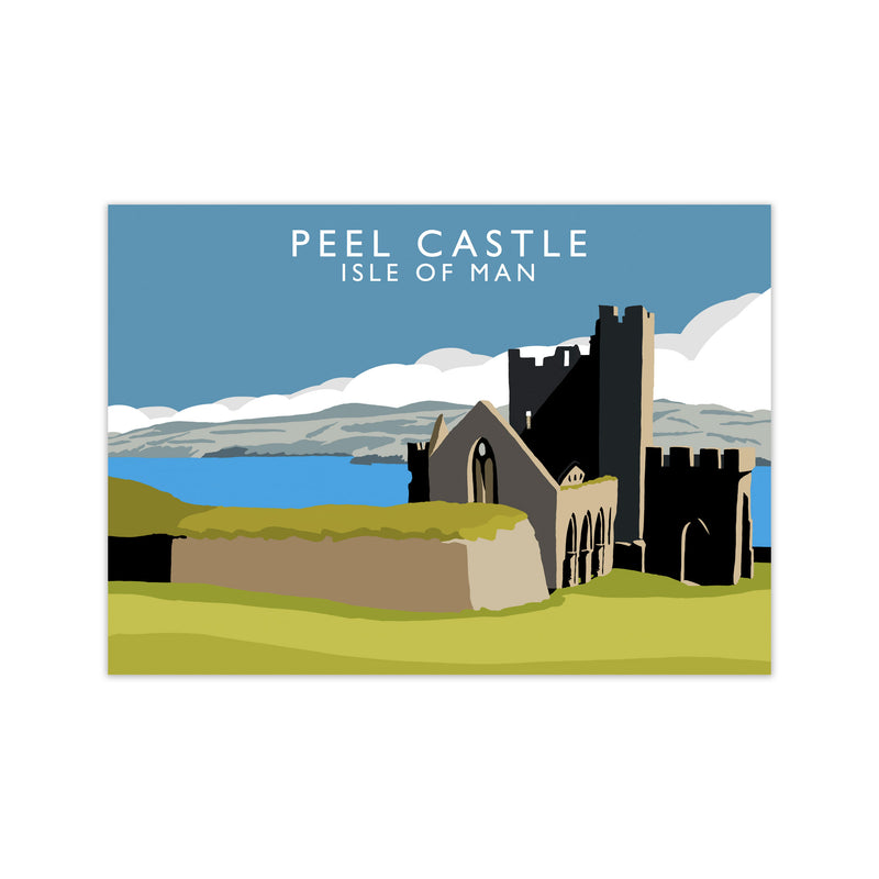 Peel Castle Isle of Man Art Print by Richard O'Neill Print Only