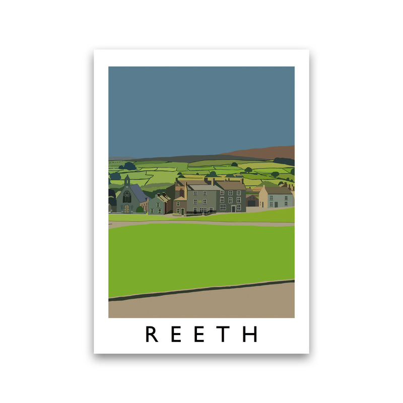 Reeth Art Print by Richard O'Neill Print Only