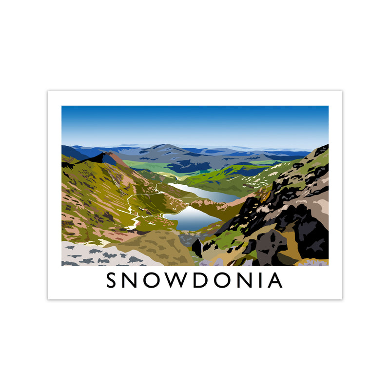 Snowdonia Framed Digital Art Print by Richard O'Neill Print Only