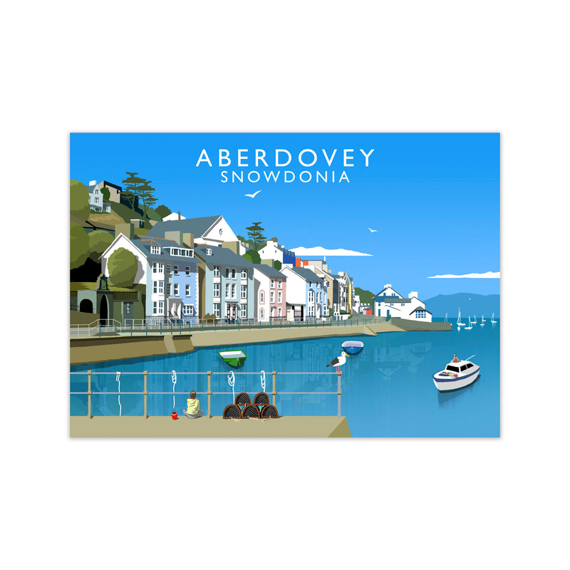 Aberdovey Snowdonia Framed Digital Art Print by Richard O'Neill Print Only