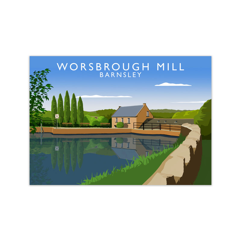 Worsbrough Mill (Landscape) by Richard O'Neill Yorkshire Art Print Print Only