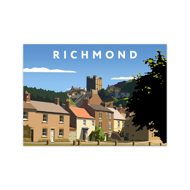 Richmond Travel Art Print by Richard O'Neill, Framed Wall Art Print Only