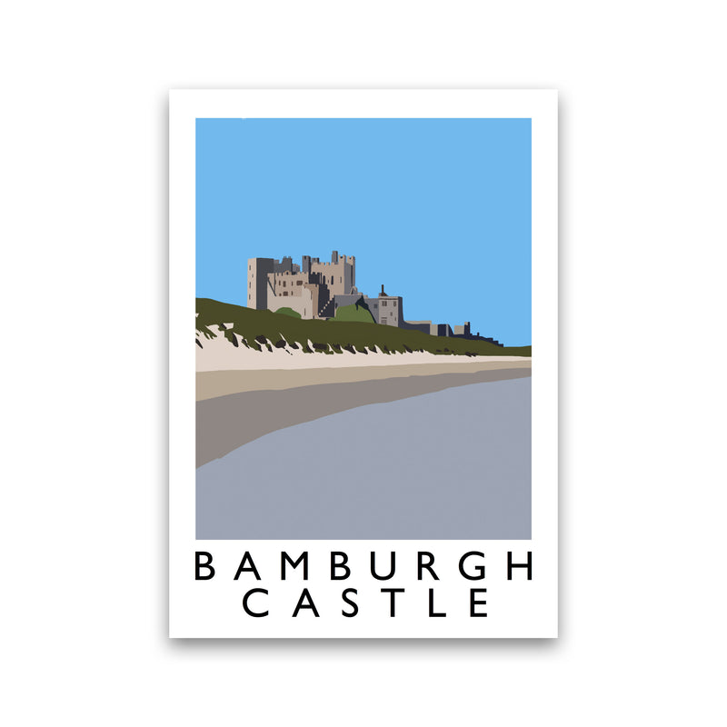 Bamburgh Castle Portrait by Richard O'Neill Print Only