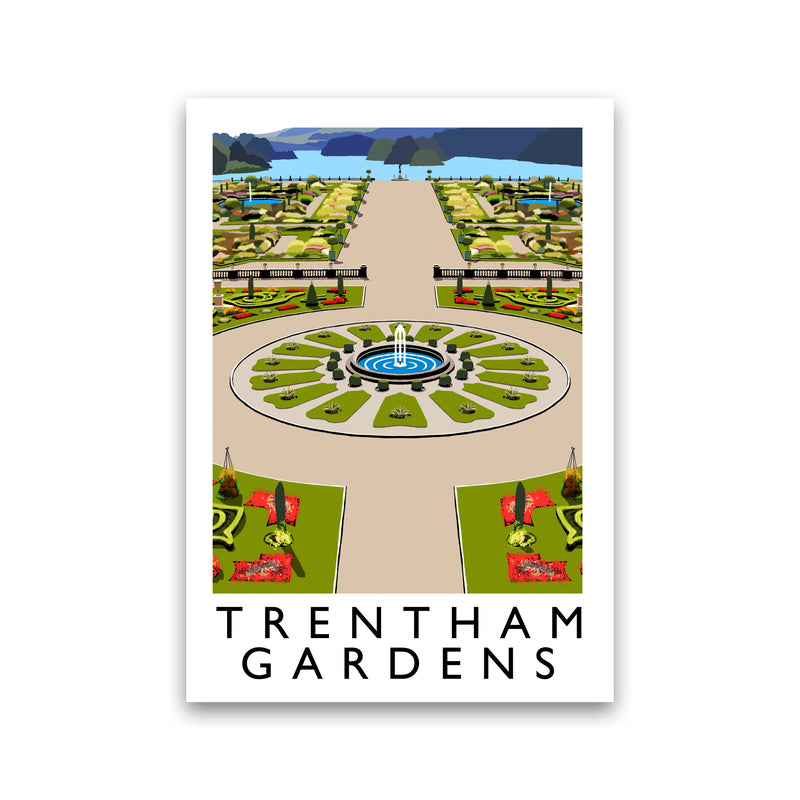 Trentham Gardens Framed Digital Art Print by Richard O'Neill Print Only