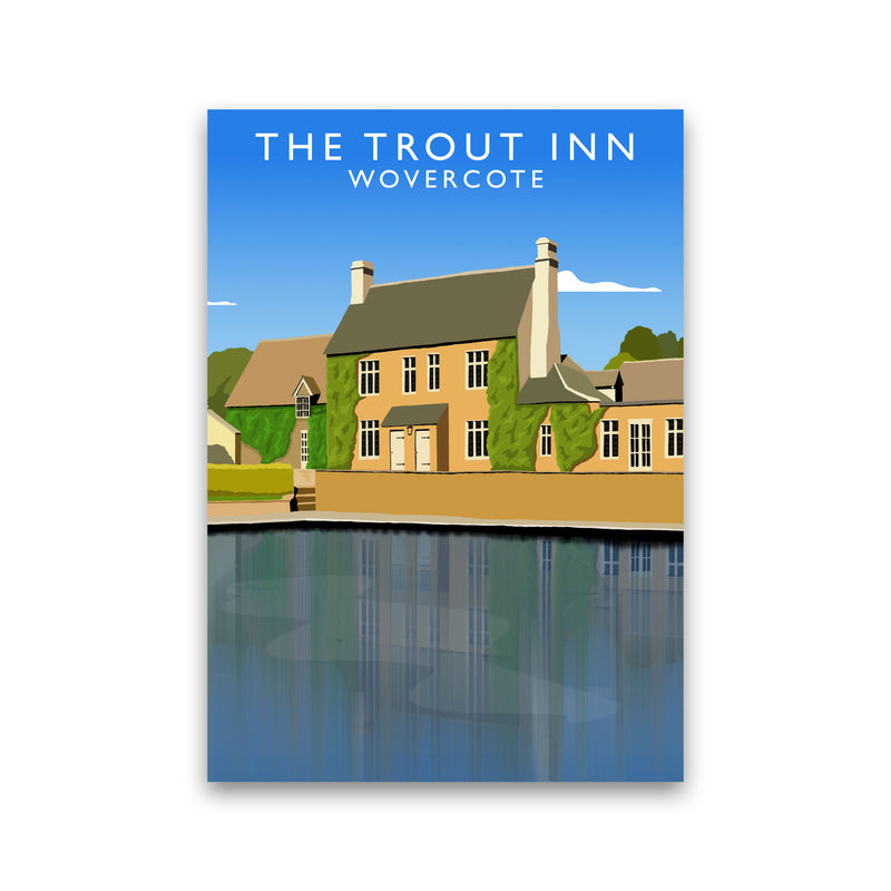 The Trout Inn Wolvercote Travel Art Print by Richard O'Neill Print Only
