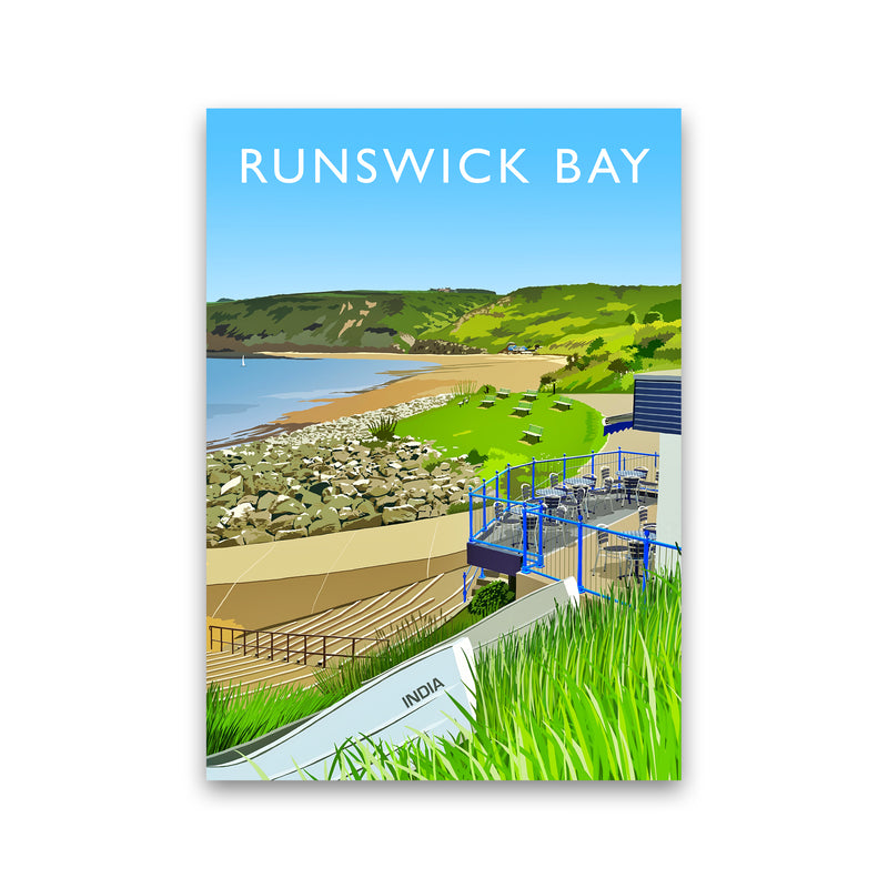 Runswick Bay 3 portrait by Richard O'Neill Print Only