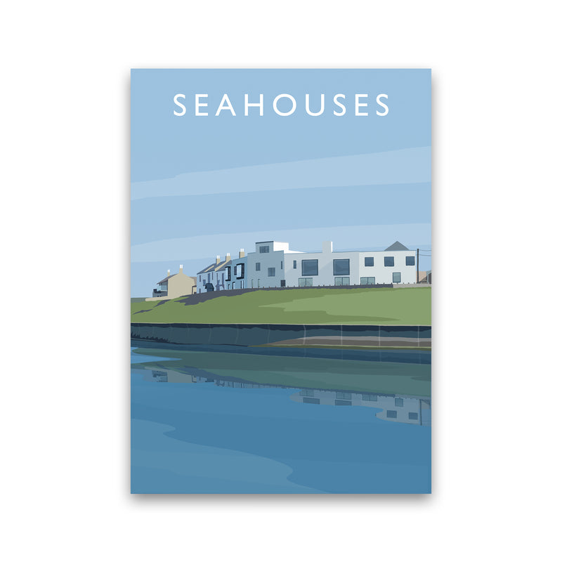 Seahouses 2 portrait by Richard O'Neill Print Only