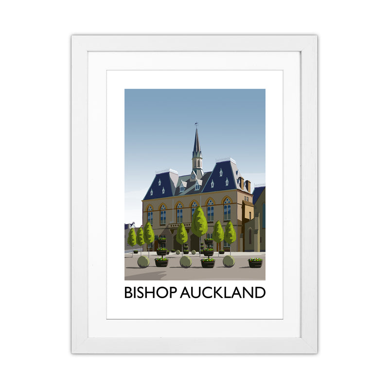 Bishop Auckland Portrait Art Print by Richard O'Neill White Grain