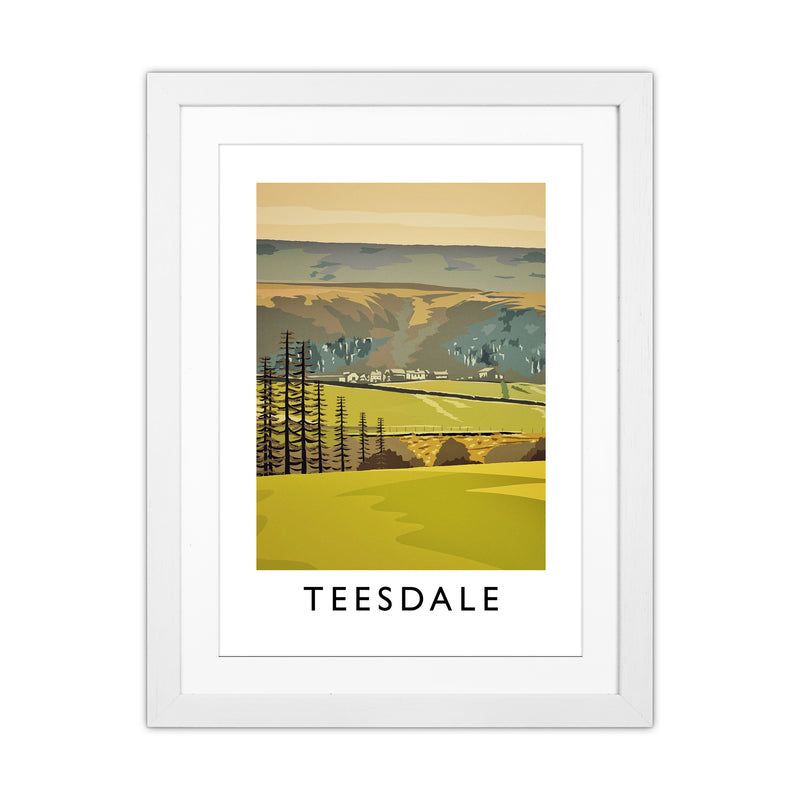 Teesdale Portrait Art Print by Richard O'Neill White Grain