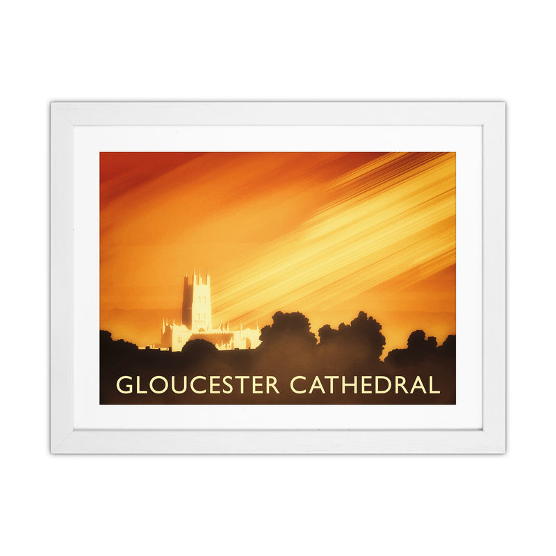 Gloucester Cathedral Travel Art Print by Richard O'Neill White Grain