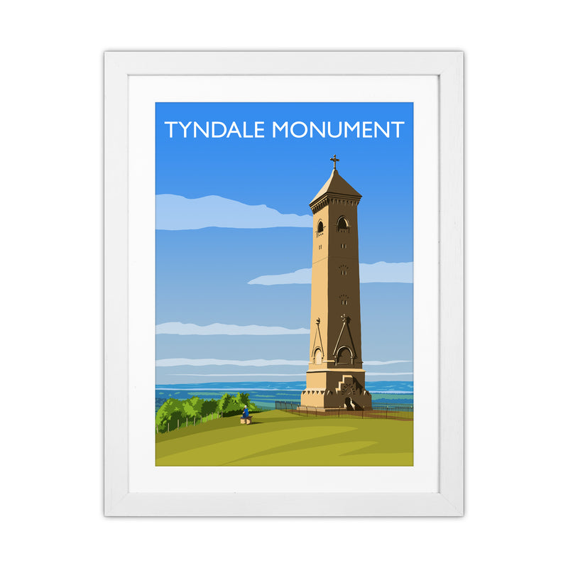 Tyndale Monument Travel Art Print by Richard O'Neill White Grain