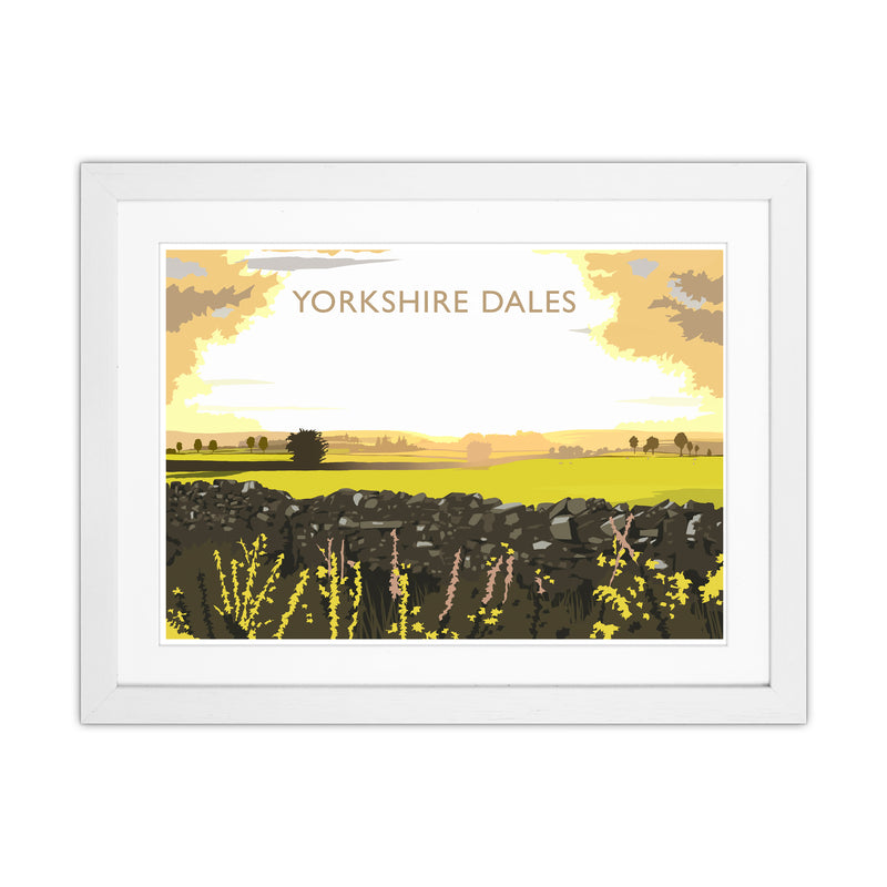 Yorkshire Dales Travel Art Print by Richard O'Neill White Grain