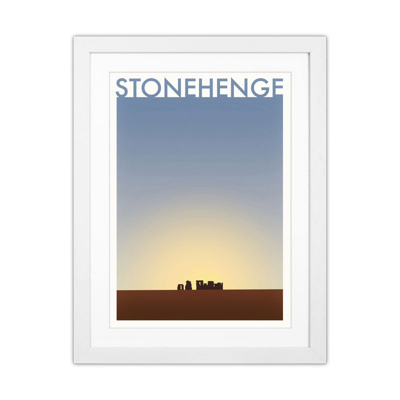 Stonehenge 2 (Day) Travel Art Print by Richard O'Neill White Grain