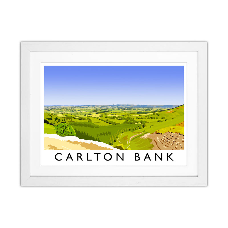 Carlton Bank Travel Art Print by Richard O'Neill White Grain