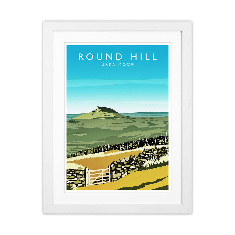 Round Hill Portrait Travel Art Print by Richard O'Neill White Grain