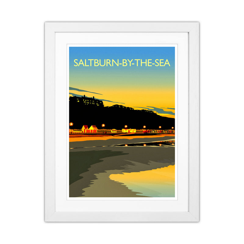 Saltburn-By-The-Sea 3 Portrait Travel Art Print by Richard O'Neill White Grain