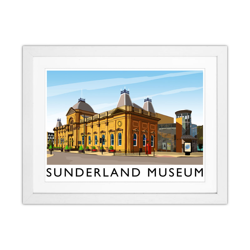 Sunderland Museum 2 Travel Art Print by Richard O'Neill White Grain