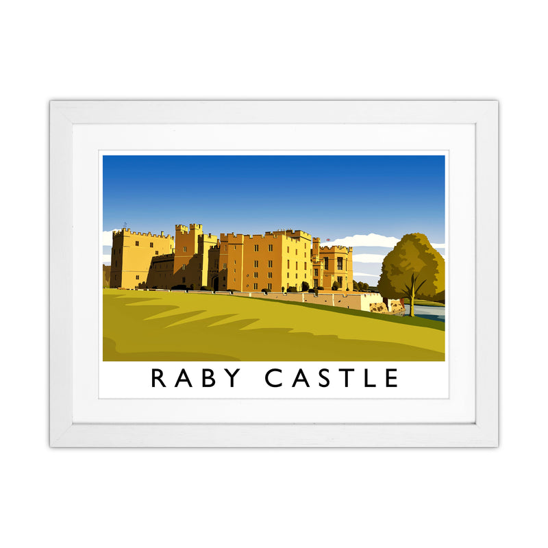 Raby Castle 2 Travel Art Print by Richard O'Neill White Grain