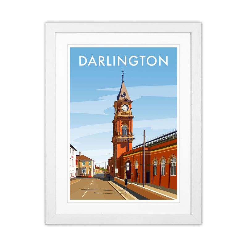 Darlington 3 Travel Art Print by Richard O'Neill White Grain