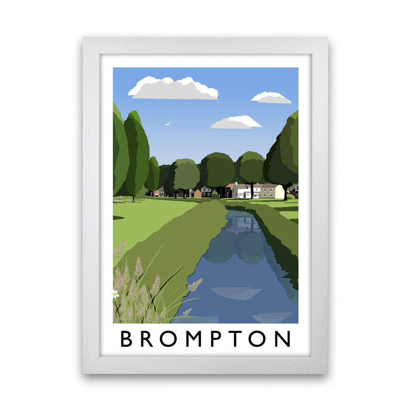 Brompton Framed Digital Art Print by Richard O'Neill White Grain