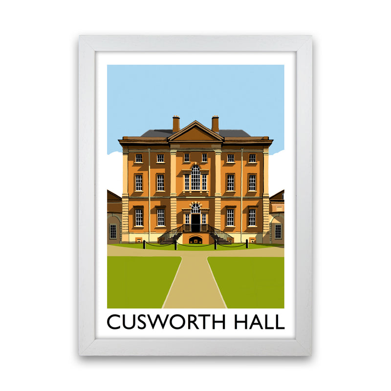 Cusworth Hall Framed Digital Art Print by Richard O'Neill White Grain