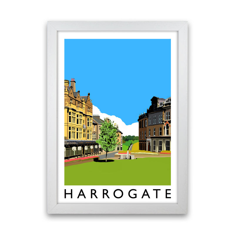 Harrogate Framed Digital Art Print by Richard O'Neill White Grain