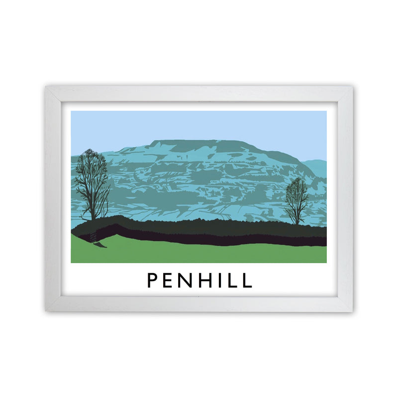 Penhill Art Print by Richard O'Neill White Grain
