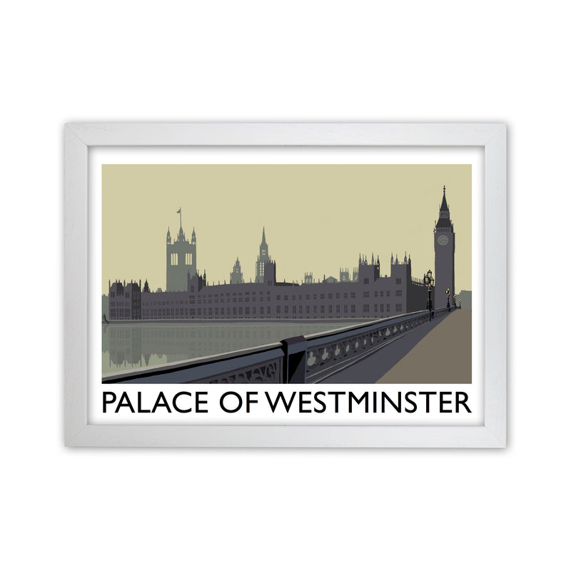 Palace Of Westminster by Richard O'Neill White Grain