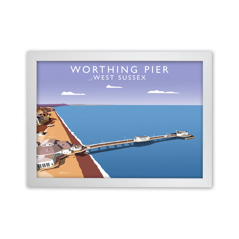 Worthing Pier by Richard O'Neill White Grain