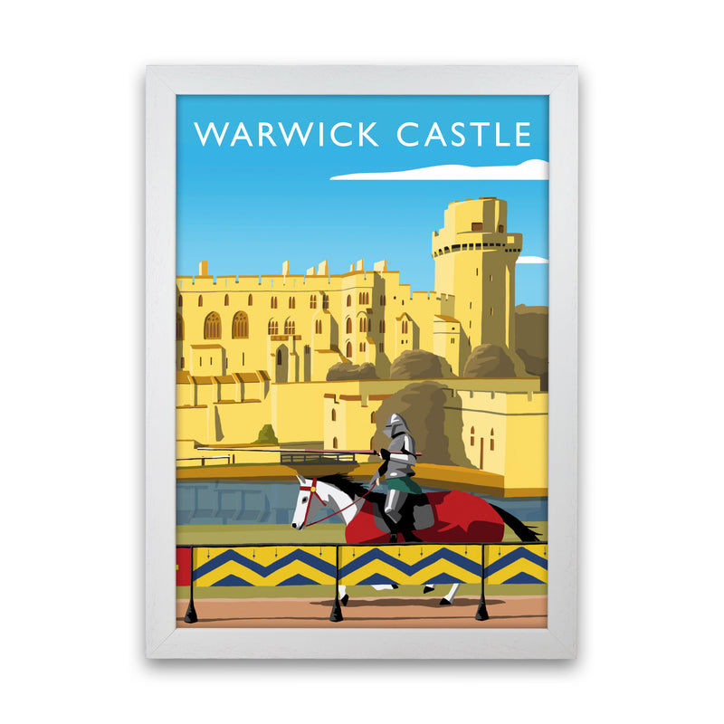 Warwick Castle Portrait by Richard O'Neill White Grain